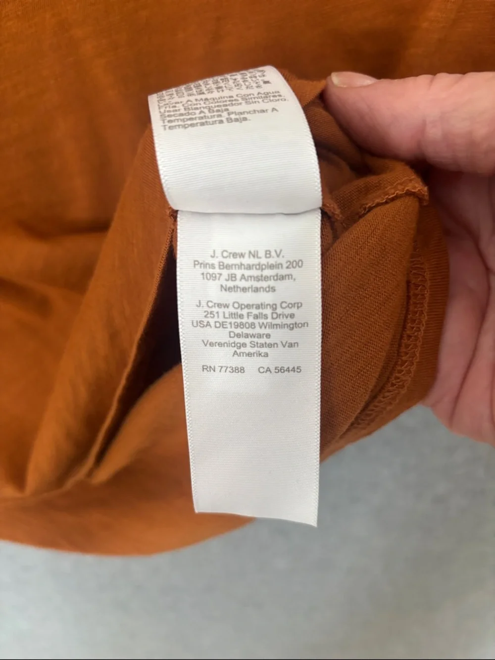 J. Crew Short-sleeve vintage cotton V-neck tee XXL Adobe